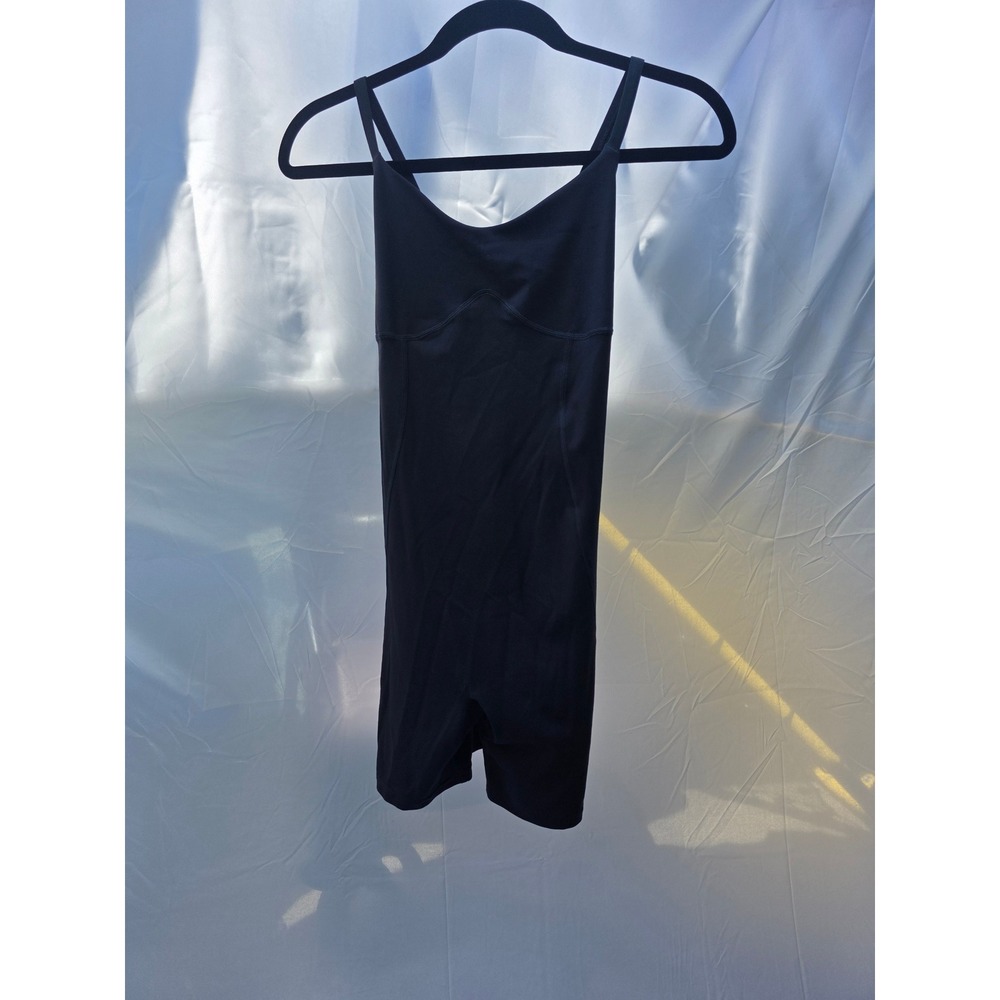 Gymshark Elevate Cycling Romper Black Adjustable Cross Back Bodysuit Small